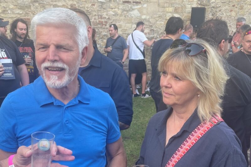 Fotografie Petra Pavla s manželkou
